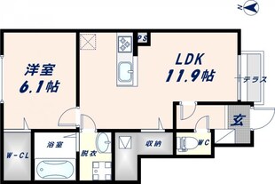 プレベール小路東の物件間取画像